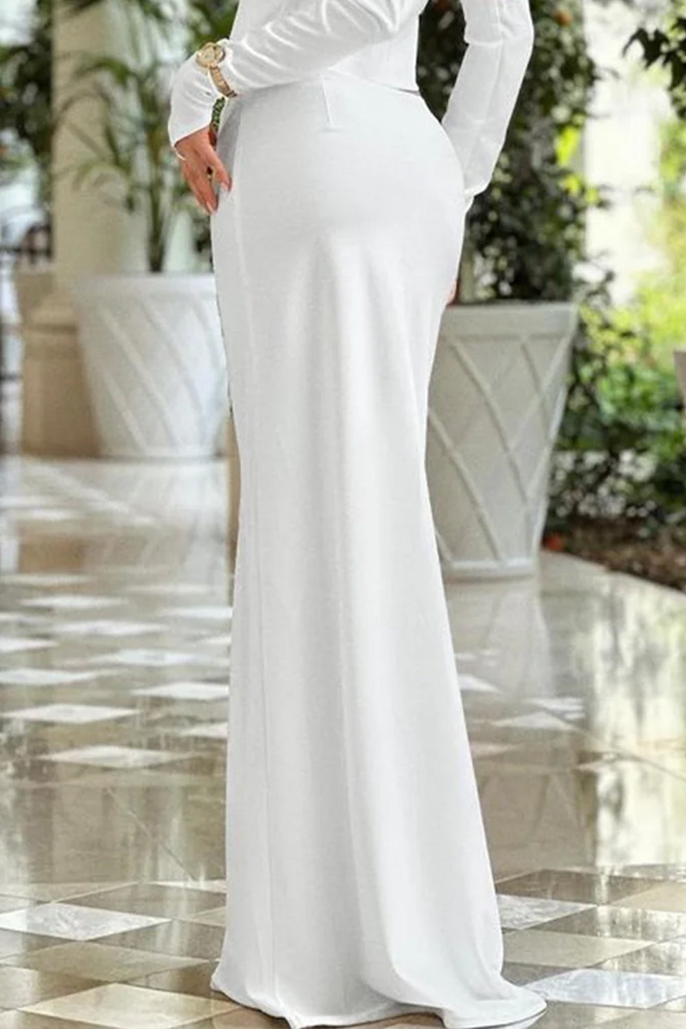 MAXI SET TOP CU FUSTA GRACELYN DANTELA GLITTER SATIN VERDE INCHIS