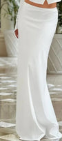 МAXI SET TOP CON GONNA GRACELYN PIZZO GLITTERATO RASO VERDE SCURO