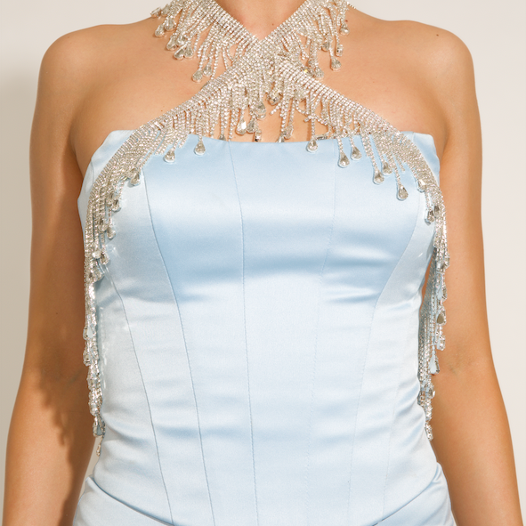 BODY CHAIN КАМЪНИ СРЕБЪРЕН