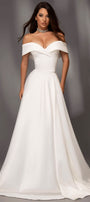 MAXI SKIRT AND CROP TOP SET ALEXANDRA SATIN WHITE