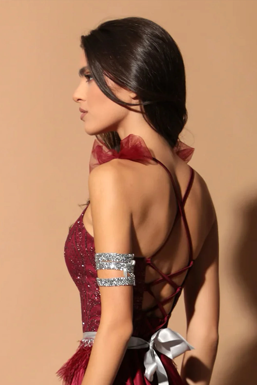 ТОП ADRIANA ДАНТЕЛА ГЛИТЕР БОРДО