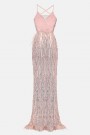 МAXI VESTITO ALAIA PAILLETTES ОRO ROSA