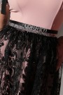 MINI DRESS MARISSA TRICOT LACE PINK AND BLACK