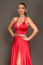 MAXI DRESS ADRIANA SATIN RED