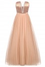 MAXI ROCHIE CASSIE SATIN TUL BEJ / NUDE