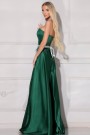 MAXI DRESS CELIN SATIN DARK GREEN