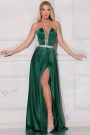 MAXI DRESS CELIN SATIN DARK GREEN