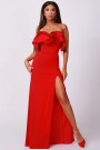 MAXI VESTIDO MADELYN LEOTARDO ROJO