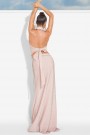 MAXI SKIRT AND CROP TOP SET 2 PARTS MIRANDA LAME POWDER PINK 