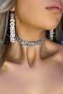 CHOKER SPARKLE RHINESTONE SILVER