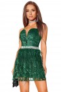 MINI ROCHIE JULIA DANTELA GLITTER VERDE INCHIS